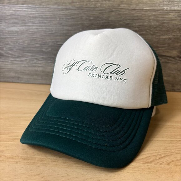Skinlab NYC Hat Cap Snap Back Green White Trucker Self Care Club - Picture 4 of 10